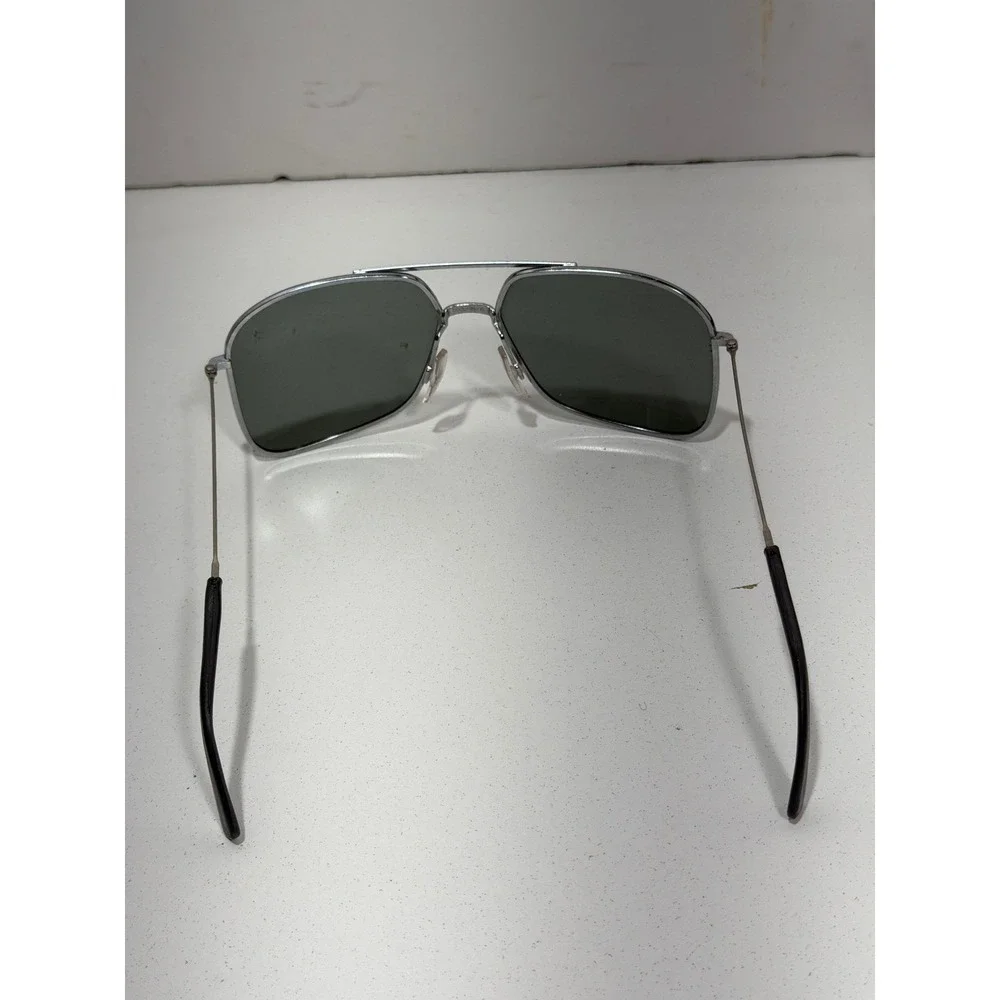 Cool Ray Vintage Silver Aviator Sunglasses with Blublocker Clip-On Lenses
